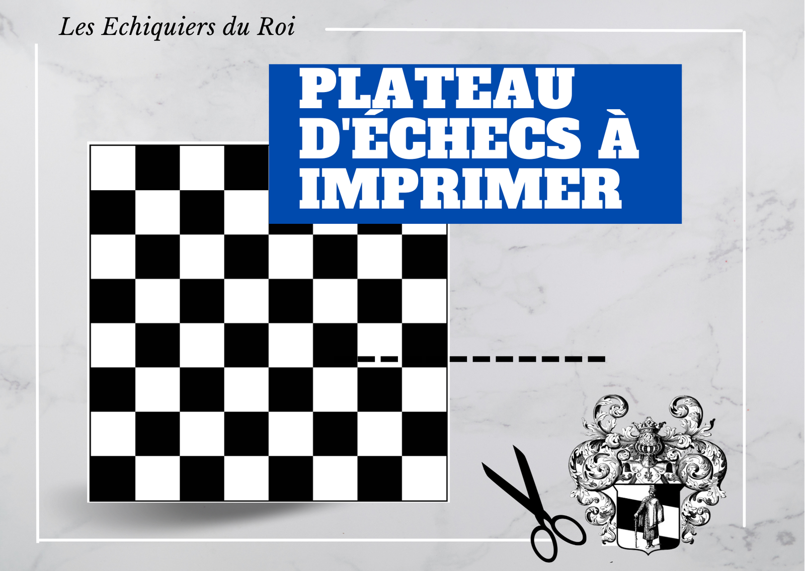 plateau echecs à imprimer pdf gratuit