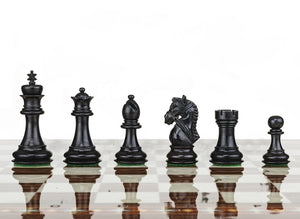 Jeu d'échecs César en bois Noir