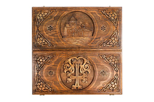 Jeu de Backgammon en Bois Chrétien