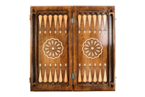 Plateau de Backgammon Rococo Classique Serrure