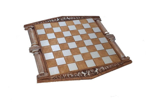 Échiquier en Albâtre Grèce Antique Pions