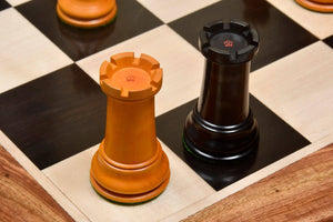 Echiquier Antique 1860 avec Dames et Tours