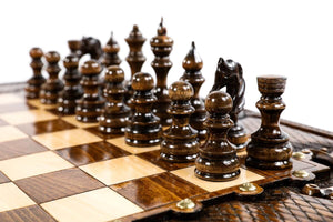 Echiquier en Bois Noble Fou