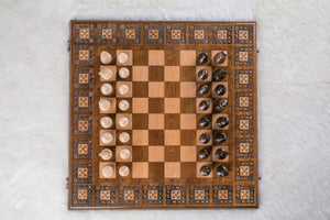 echiquier original en bois reine