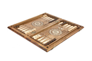 Grand Backgammon en Bois Pions Blancs