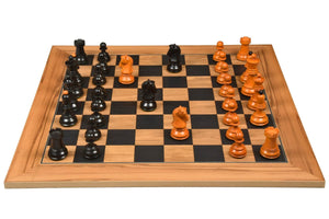 Jeu d'Échecs en Bois d'Olivier Fabrication Artisanale