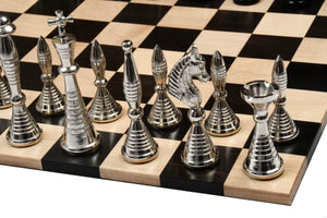 Jeu d'Échecs en Argent avec Tours