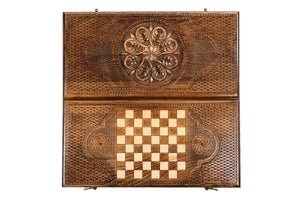 Plateau de Backgammon Artisanal Ouvert