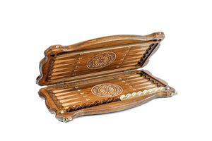 Plateau de Backgammon avec Cerf Pliable