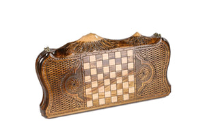 Plateau de Backgammon Église Damier et Pions