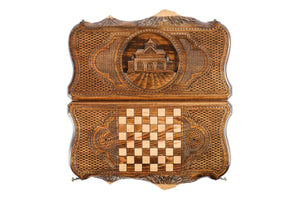 Plateau de Backgammon Église Portable