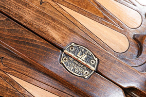 Plateau de Backgammon Eglise en Hêtre