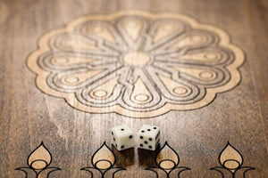 Plateau Backgammon Loup Pions Adverses