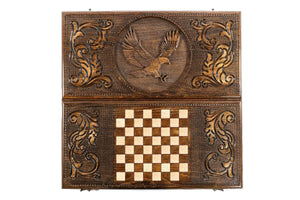 Plateau de Backgammon Rapace Damier