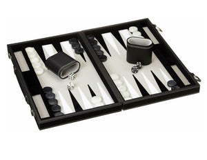 Plateau de Backgammon Reykjavik Noir et Blanc