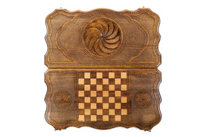 Plateau de Backgammon Roue de l'Eternité Damier