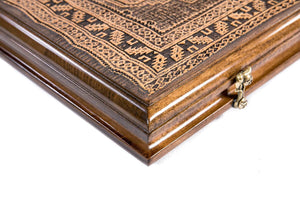 Plateau de Backgammon Tapis Serrure