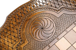 Plateau de Backgammon Vardan Mamikonyan Pions Noirs