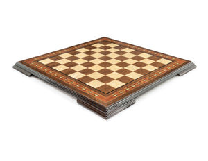 Plateau d'Échecs <br>en Bois de Noyer
