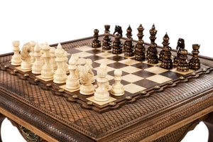 Table d'Échecs <br>en Bois de Hêtre