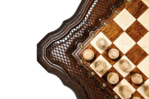 Table Jeu d'Échecs <br>en Bois