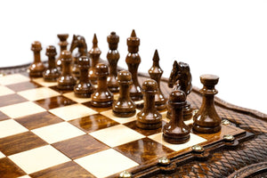 Table Jeu d'Échecs <br>en Bois