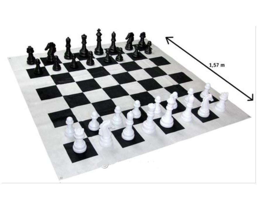 Jeu d'échecs d'extérieur géant