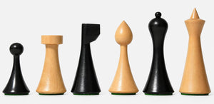 Jeu d'Echecs Art Minimal <br>en Bois de Buis