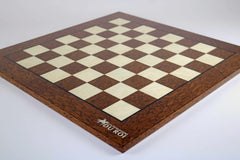 Échiquier Laqué Marron <br>en Bois d'Érable et de Frêne