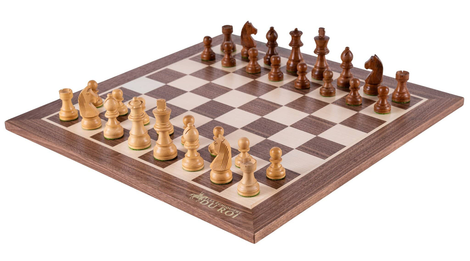 Jeu d'Échecs Éminence <br>en Bois d'Érable et de Noyer