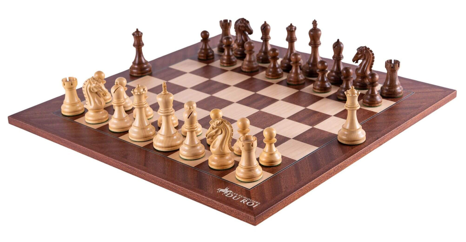 Jeu d'Échecs Patrimoine <br>en Bois d'Acajou