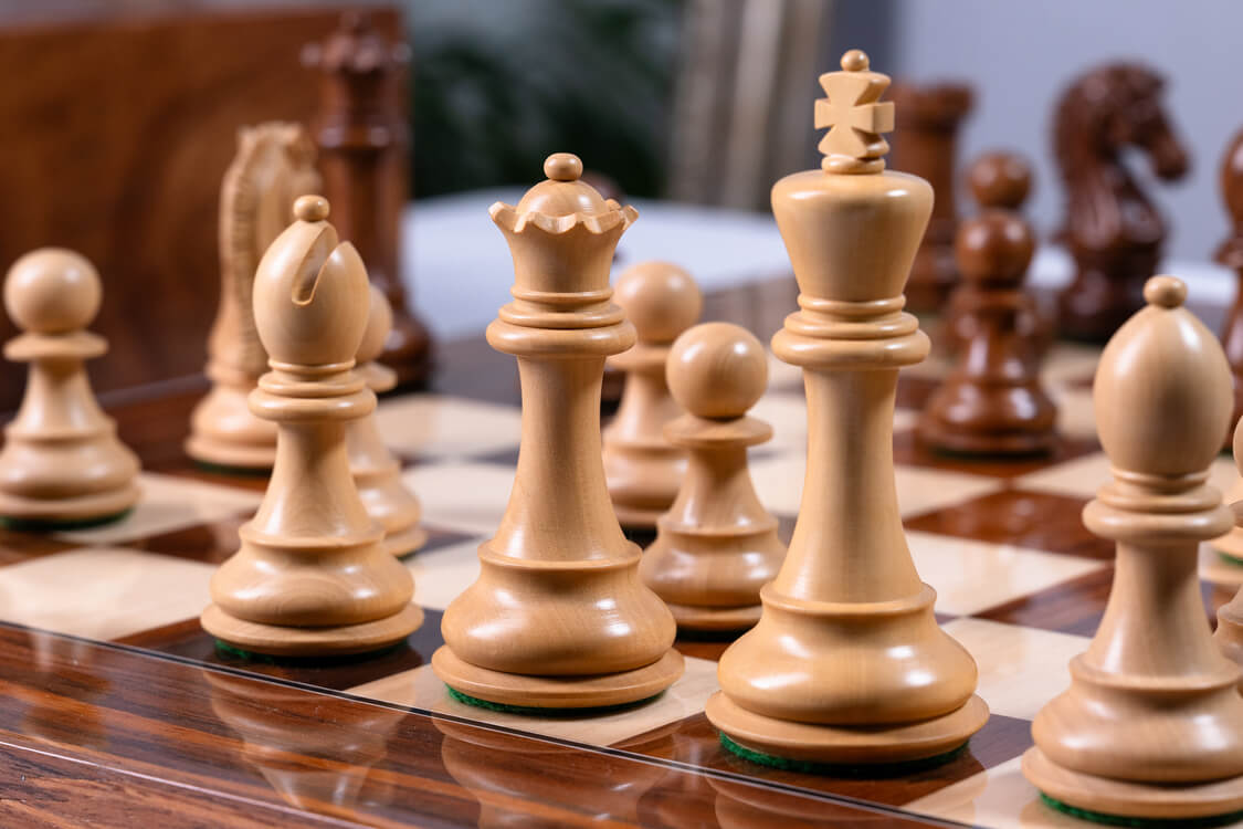 Jeu d'Échecs Équilibre <br>en Palissandre et Sheesham
