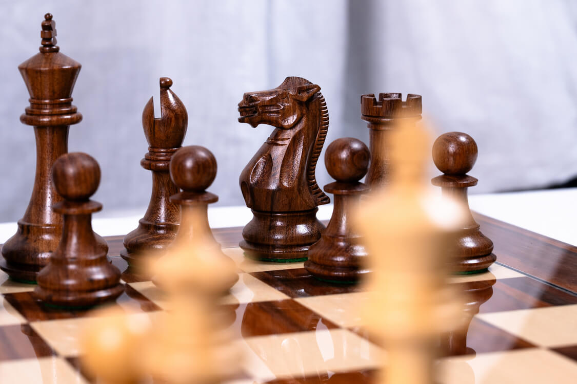 Jeu d'Échecs Osmose <br>en Palissandre et Sheesham