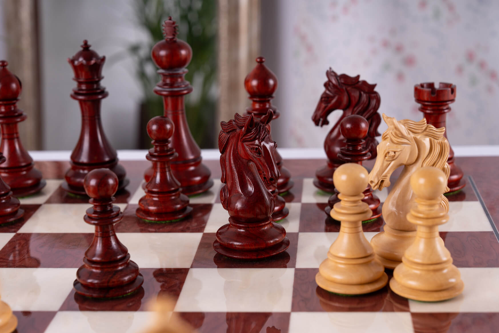 Jeu d'Échecs Vermeil <br>en Bois de Frêne