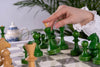 Jeu d'Échecs Émeraude <br>en Bois de Frêne