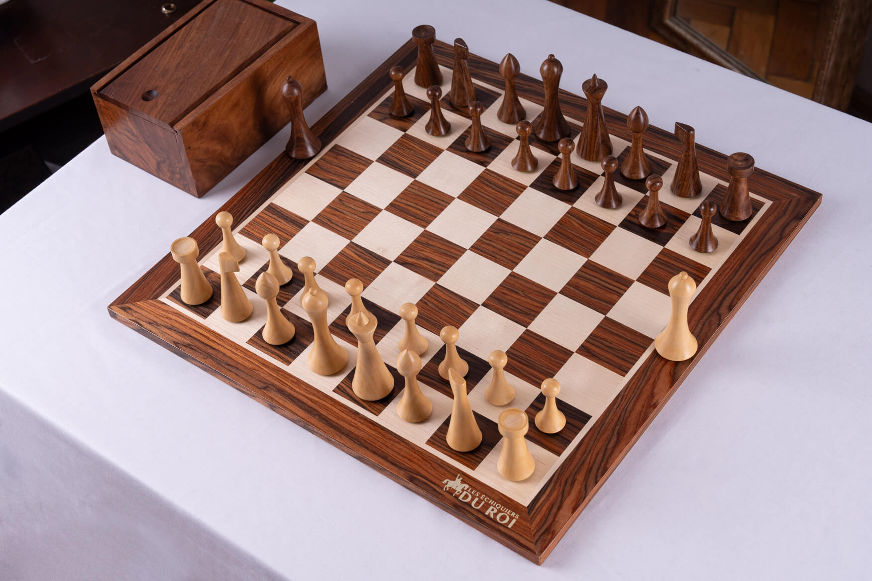 Jeu d'échecs vu du dessus