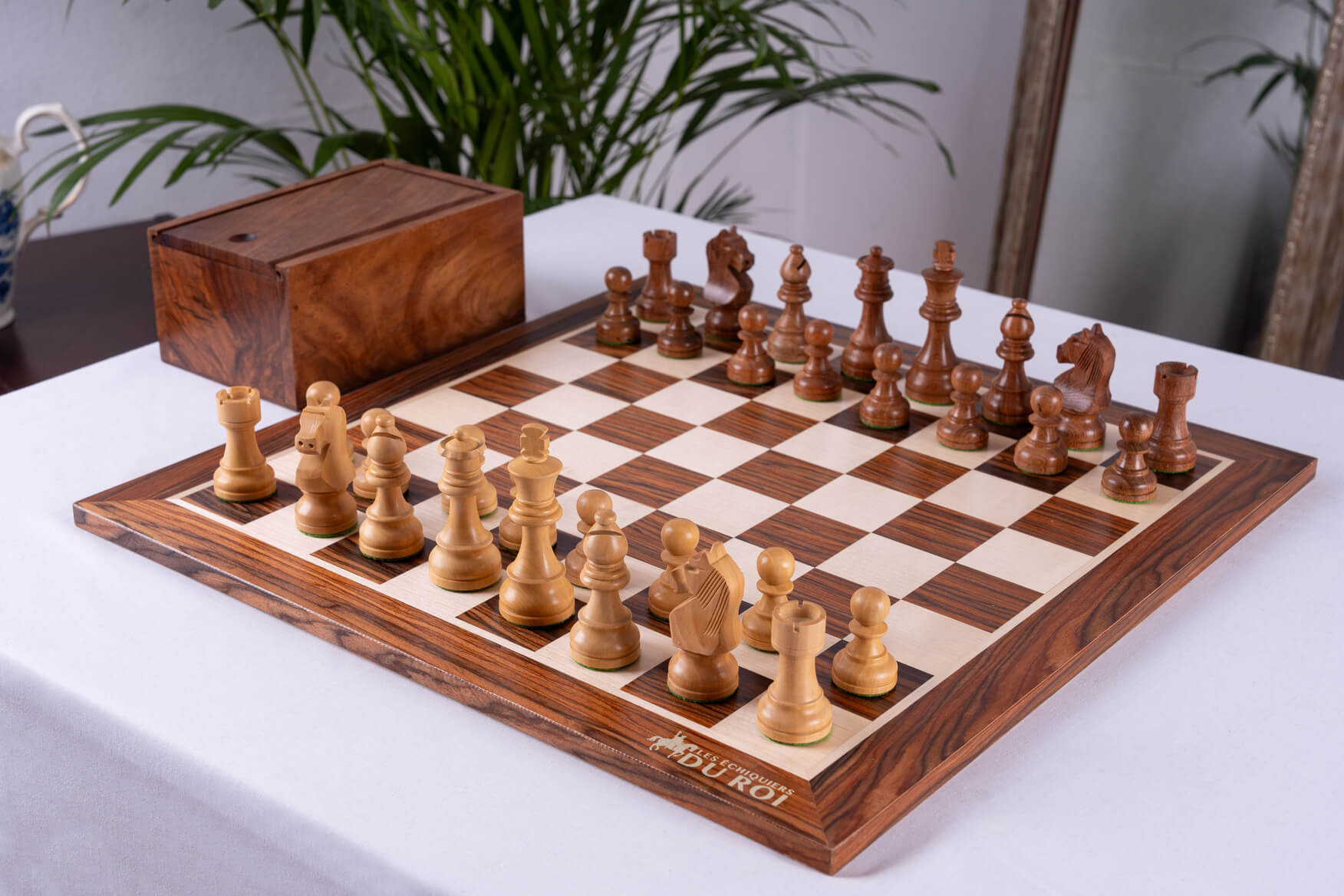 Jeu d'échecs gloire en bois de palissandre