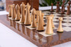 Jeu d'Échecs Terre de Sienne <br>en Bois de Frêne