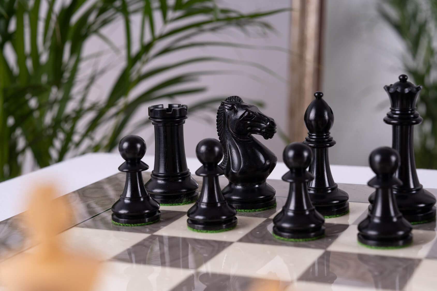 Jeu d'Échecs Ardoise <br>en Bois de Frêne