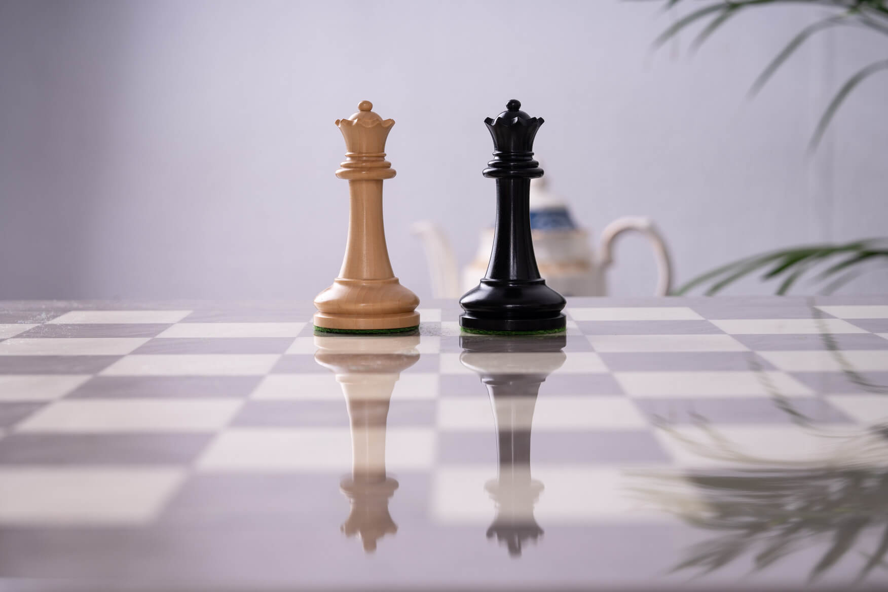 Jeu d'Échecs Ardoise <br>en Bois de Frêne