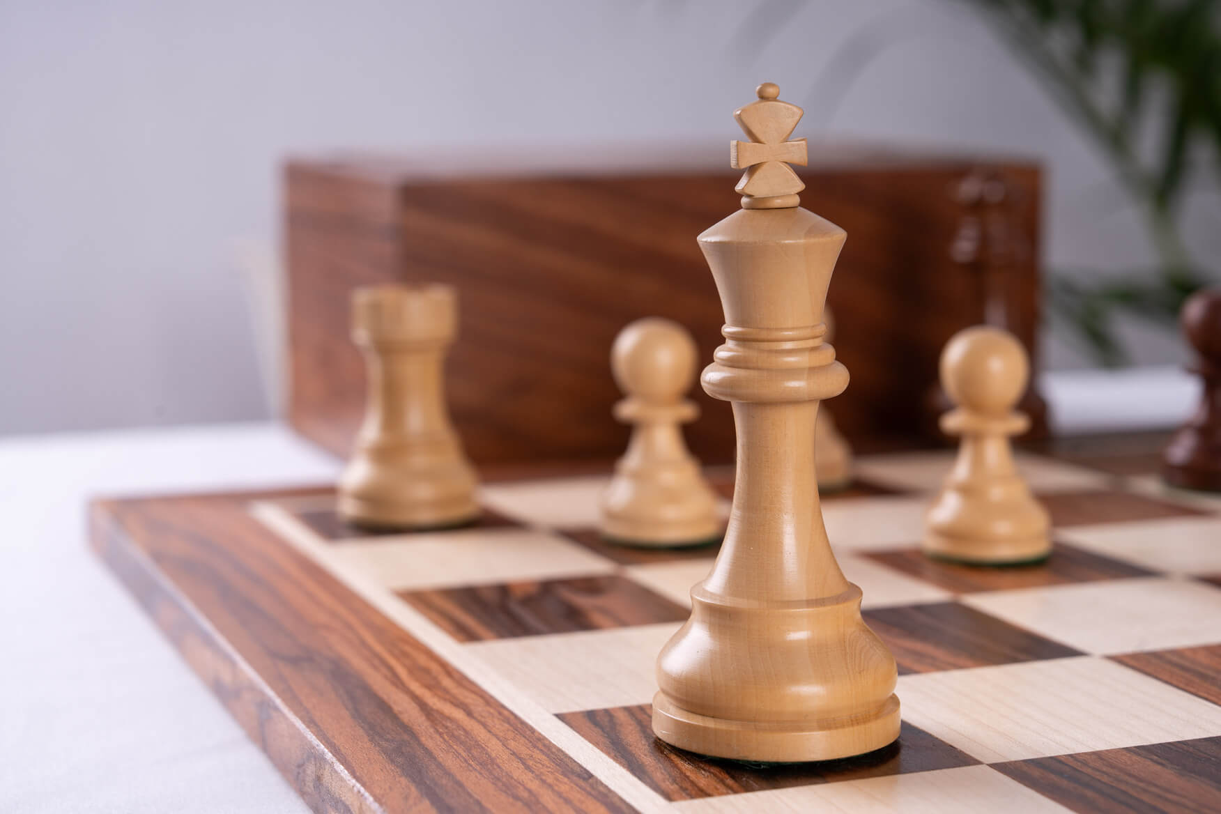 Jeu d'Échecs Bravoure <br>en Bois de Palissandre