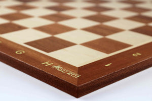 Plateau d'échecs haut de gamme en acajou fabriqué à la main
