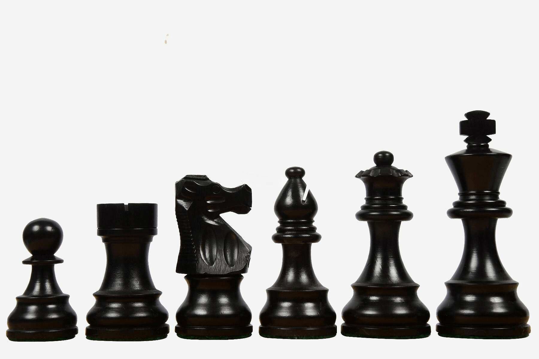 Jeu d'Échecs Style Français <br>en Bois d'Ébène et d'Érable