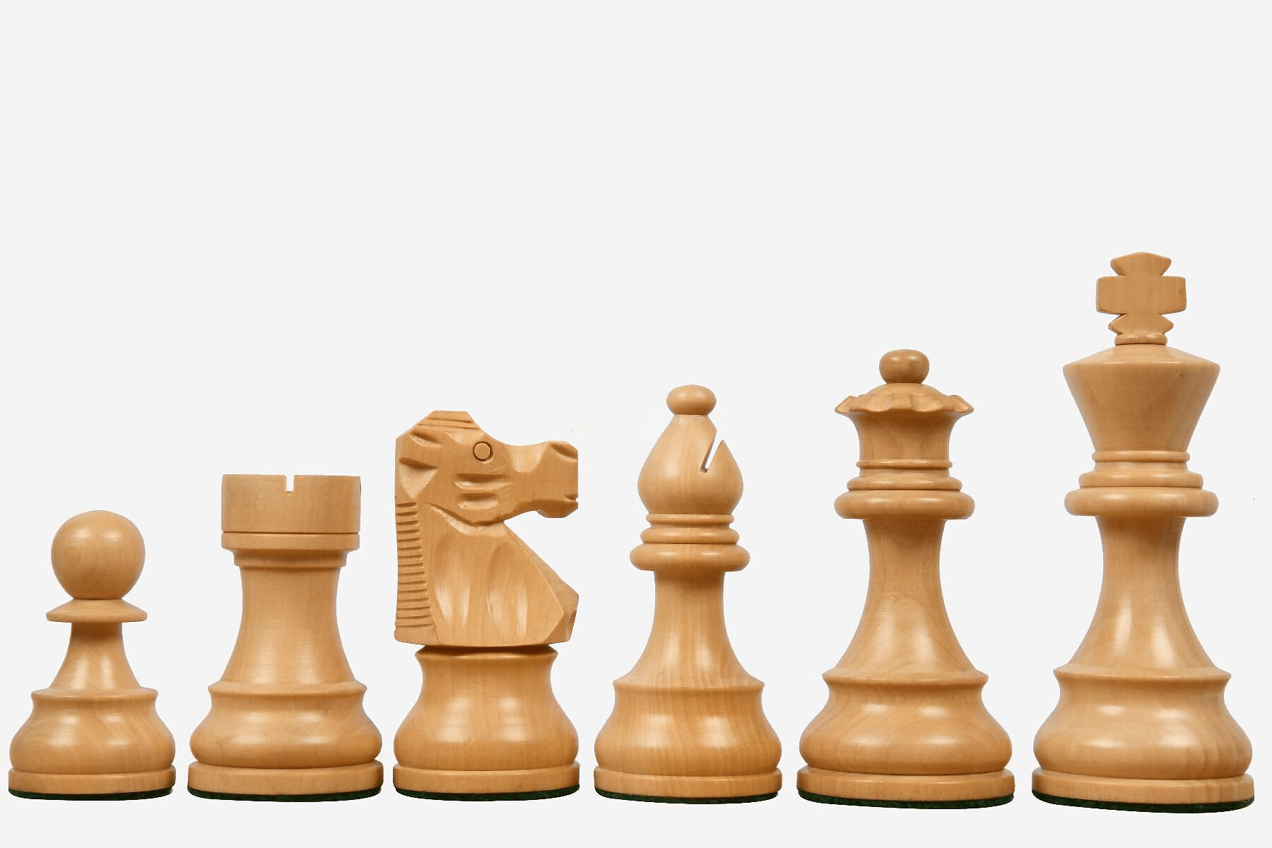 Jeu d'Échecs Style Français <br>en Bois d'Ébène et d'Érable