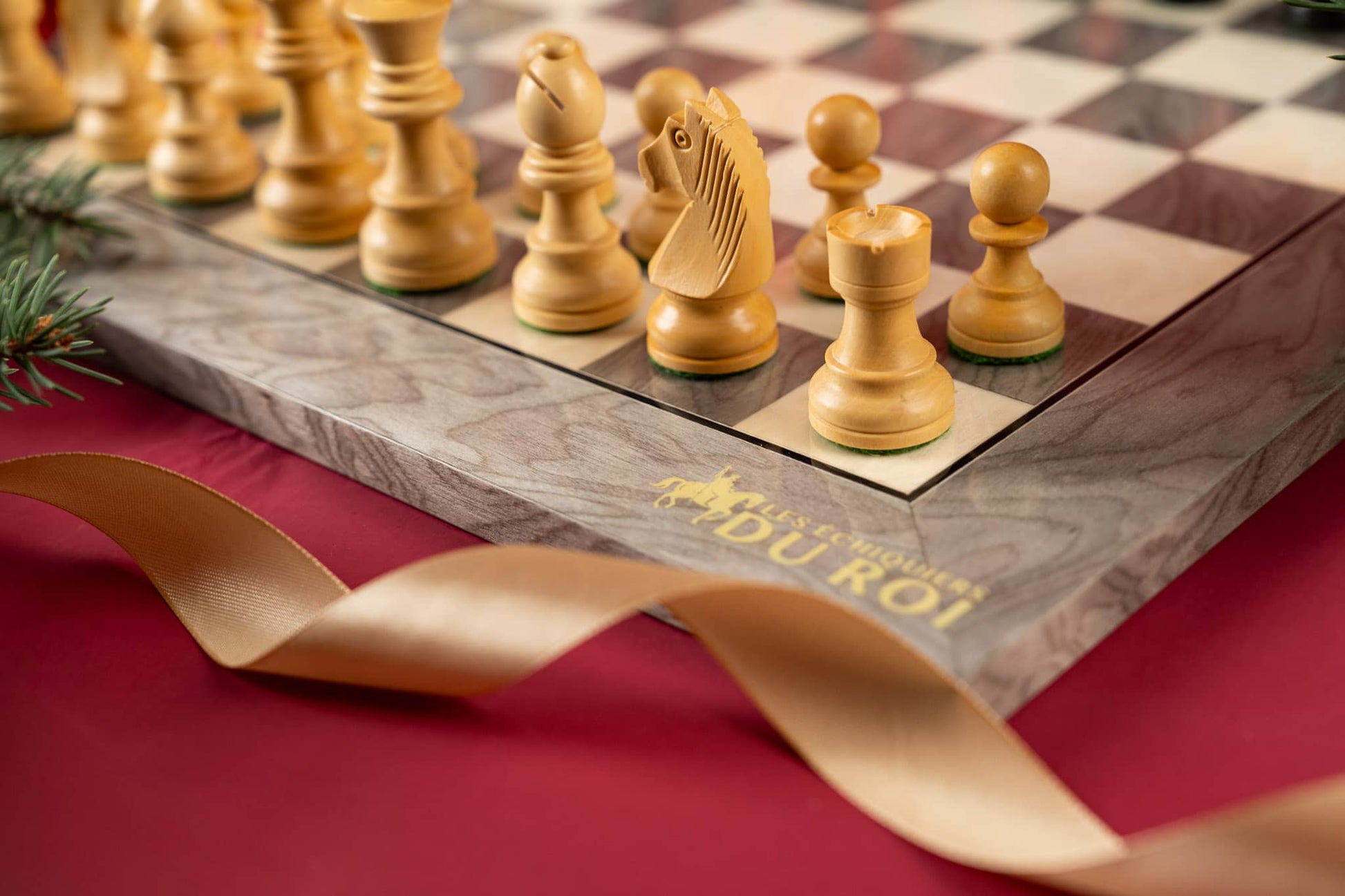 Jeu d'Échecs Perle <br>en Bois de Frêne et Buis