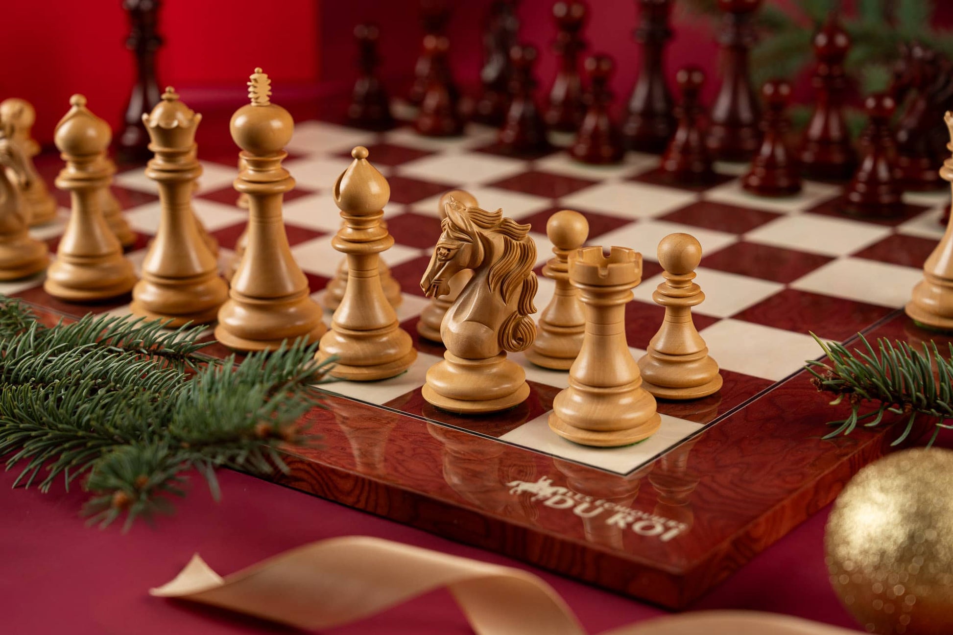 Jeu d'Échecs Rubis <br>en Bois de Frêne