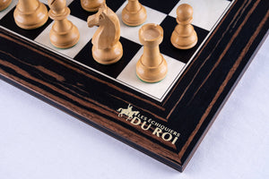 Jeu d'Échecs Galerie <br>en Bois d'Ébène & Buis