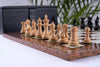 Jeu d'Échecs Guerrier <br>en Bois de Frêne et Buis