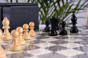 Jeu d'Échecs Perle <br>en Bois de Frêne et Buis