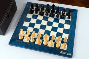 Jeu d'Échecs Saphir <br>en Bois de Frêne et Buis